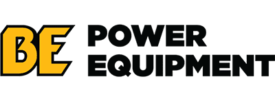 BE Power Equipment white Logo